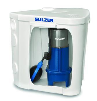ABS Hebeanlage Schmutzwasserhebeanlage Sanimax MF 154 mit Pumpe und Rückschlagklappe 07565127