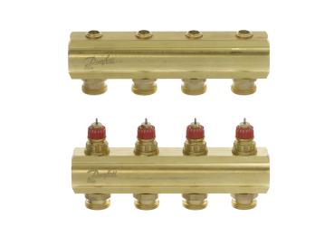 Danfoss FBH-Verteiler FHF 4 Kreise ohne Durchflussanzeige - 088U0504