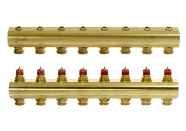 Danfoss FBH-Verteiler FHF 8 Kreise ohne Durchflussanzeige - 088U0508