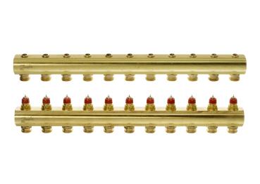 Danfoss FBH-Verteiler FHF 11 Kreise ohne Durchflussanzeige - 088U0511