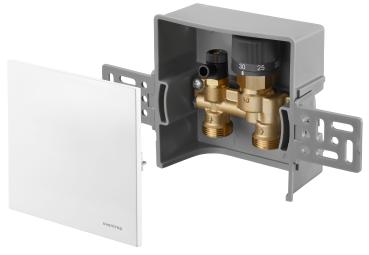 Oventrop Einzelraumregel. "Unibox E RTL" m.Rücklauftemperaturbegrenz.,57mm,weiß 1022731