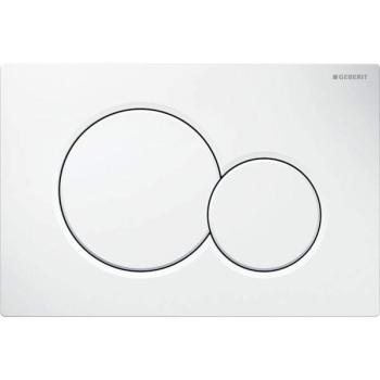 Geberit Abdeckplatte Sigma01 weiss-alpin f.2-Mengen-Spülung