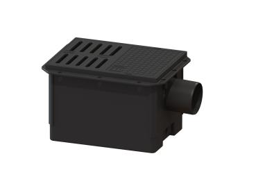 KESSEL Rückstaupumpanlage Pumpfix S DN 100, niedrigster Einbau, Schlitzrost - 280450