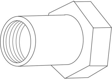Heimeier TA Anschlusskupplung AG, R 1/2" - 52759115