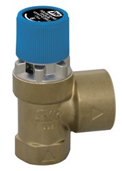 SYR Membran-Sicherheitsventil 1/2" x 3/4" 6 bar messing - 2115.15.000