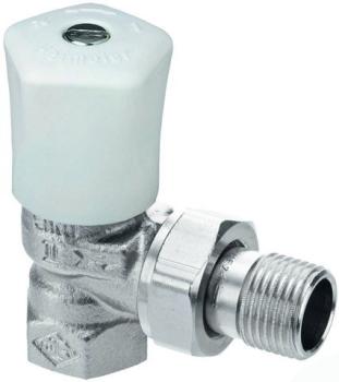 Heimeier Regulierventil Mikrotherm 3/8" Eckform Rotguss vernickelt - 0121-01.500