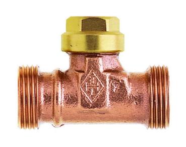 Heimeier Rücklaufverschraubung G 3/4" AG Rotguss ohne Verschraubungen f.Verteiler - 0408-02.000