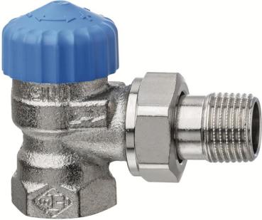 Heimeier Thermostat-Ventilunterteil 3/8" Eckform vernickelt m.geringem Widerstand - 2241-01.000