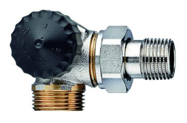 HEIMEIER Thermostat-Ventilunterteil ger.Widerst.,Winkeleck/li.,Außengew.G3/4 - 2343-02.000