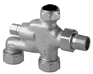 Heimeier Verteiler E-Z System 1/2" vernickelt o.Klemmverschraubung - 3891-02.000