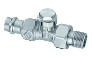 Heimeier Regulux HK-Verschraubung 1/2" Durchgang x 15mm Sanpress-Anschluss - 0342-15.000