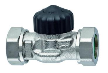 HEIMEIER Thermostat-Ventilunterteil flachdicht. Nippelanschl.,DN 20,kvs 2,50 - 2272-03.000