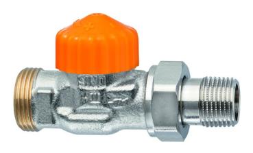 Heimeier Ventilunterteil Eclipse DN15 Durchgang vernickelt m.AG 3/4" - 3936-02.000