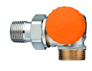 Heimeier Ventilunterteil Eclipse DN15 Winkeleck rechts vernickelt m.AG 3/4" - 3939-02.000