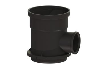 KESSEL Zwischenstueck DN 100 aus Kunststoff m. Zul. seitl., f. Hof-/Regenwasserabl.  - 67600