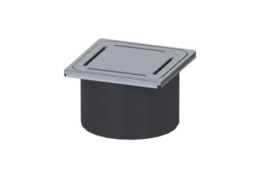 KESSEL Aufsatzstück aus ABS Designrost Edelstahl Slot - 48218