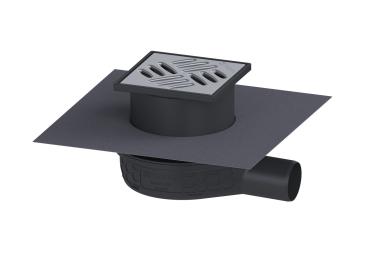 KESSEL Bodenablauf Der Ultraflache 79 DN 50, mit Schlitzrost,o.Verriegelungss. - 44700.20M