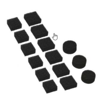 ABS Geruchsfilter Aktivkohlefilter Set zu Sanimax/Nirolift/Piranhamat 100+120 62665322