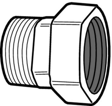 HEIMEIER Heizkörper-Anschlussverschr. R 1/2 x M 34, AMETAL-C vernickelt - 50721915