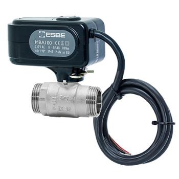 ESBE Motorkugelhahn MBA122 DN15 Kvs20 als 2 Wege Zonenventil, 230V, G3/4" - 43101100
