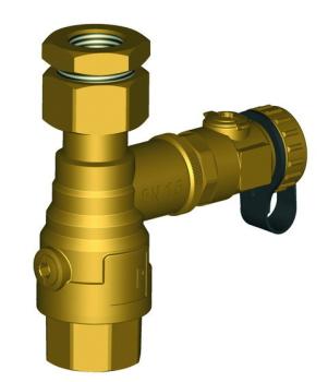 Heimeier Pneumatex Kappenabsperrhahn DLV 25 16bar 120 Grad Wartung v. Ausdehnungsgefäßen - 5351436