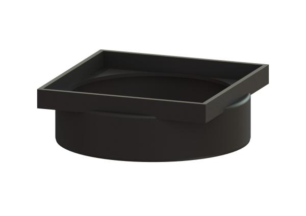 KESSEL Aufsatzstück aus PP für Kellerablauf 36501, schwarz - 27157