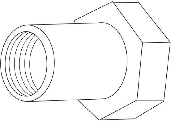 Heimeier TA Anschlusskupplung AG, R 1/2" - 52759115