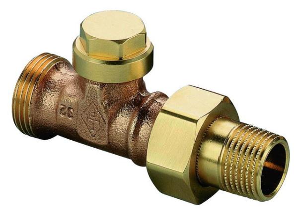 Heimeier Rücklauf-Verschraubung 1/2" Rotguss mit Schraubn.für Verteiler - 0404-02.000