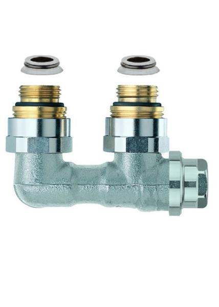 Heimeier Anschlussverschraubung Vekolux N 1/2" Eckform f.Zweirohrsystem - 0531-50.000