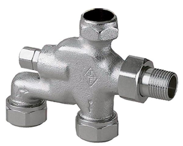 Heimeier Verteiler E-Z System 1/2" vernickelt o.Klemmverschraubung - 3891-02.000