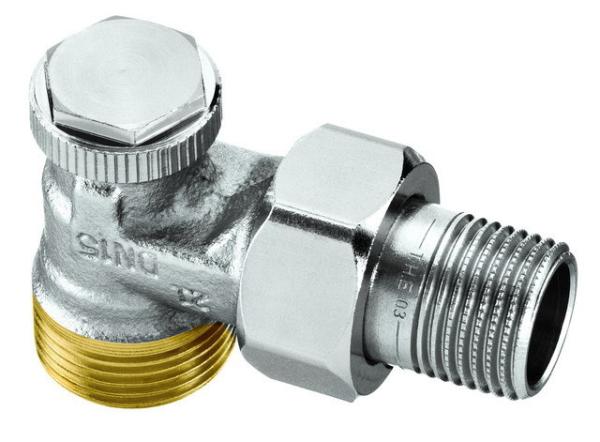 HEIMEIER Verschraubung Regutec G 3/4 AG Eckform DN 15 Rotguss vernickelt - 0365-02.000