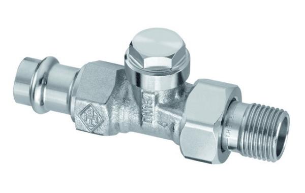Heimeier Regulux HK-Verschraubung 1/2" Durchgang x 15mm Sanpress-Anschluss - 0342-15.000