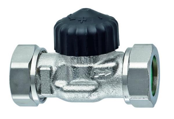 HEIMEIER Thermostat-Ventilunterteil flachdicht. Nippelanschl.,DN 20,kvs 2,50 - 2272-03.000