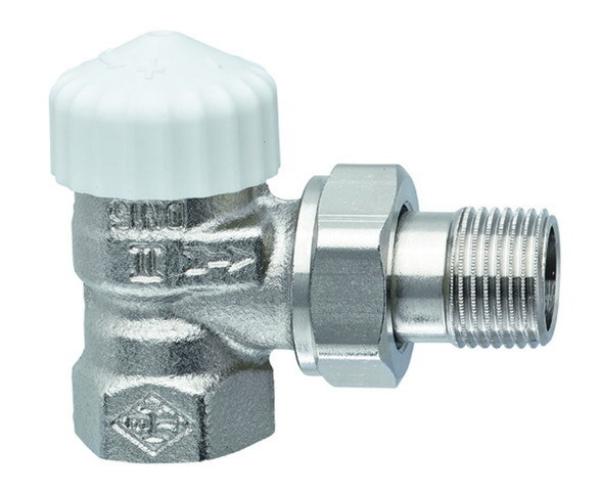 Heimeier Ventilunterteil V-exact II Eckform vernickelt DN 15 - 3711-02.000