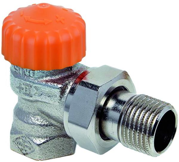 Heimeier Ventilunterteil Eclipse DN20 Eckform vernickelt - 3931-03.000