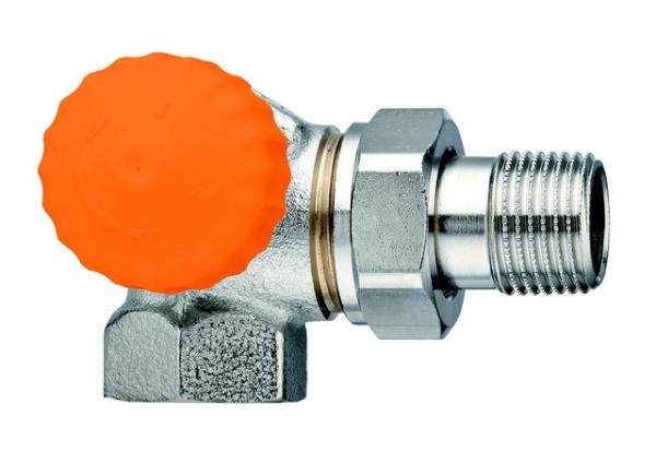 Heimeier Ventilunterteil Eclipse DN10 Winkeleck links vernickelt - 3933-01.000