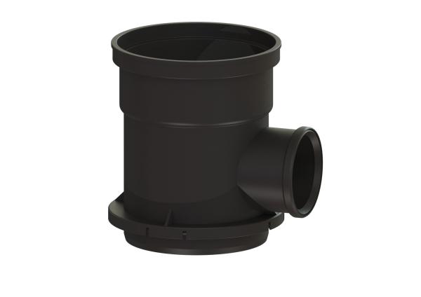 KESSEL Zwischenstueck DN 100 aus Kunststoff m. Zul. seitl., f. Hof-/Regenwasserabl.  - 67600