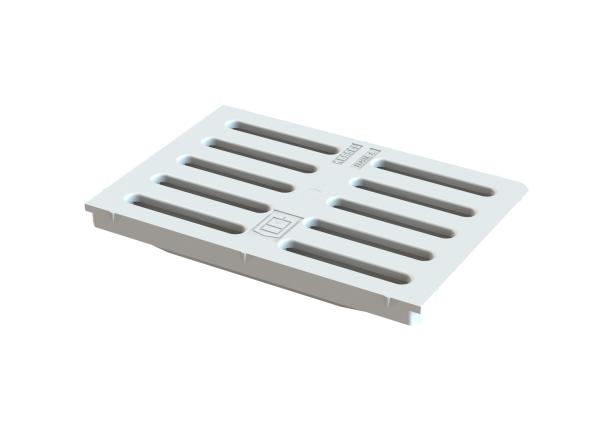 KESSEL Schlitzrost aus PVC, Größe 2/3,Farbe: steingrau - 30001W