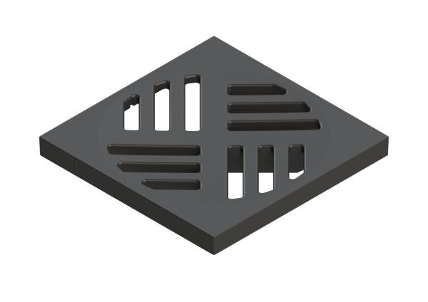 KESSEL Schlitzrost aus ABS, Farbe: schwarz - 60101s