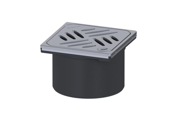 KESSEL Aufsatzstück aus ABS Designrost Edelstahl Kessel m. Lock&Lift - 48201