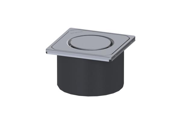 KESSEL Aufsatzstück aus ABS Designrost Edelstahl Spot - 48220