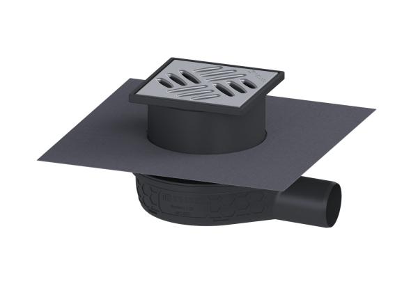 KESSEL Bodenablauf Der Ultraflache 79 DN 50, mit Schlitzrost,o.Verriegelungss. - 44700.20M