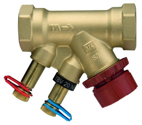 Heimeier TA Kompaktregulierventil TBV PN 16 DN 15, G 1/2, kvs 0,9 m3/h, LF - 52137115