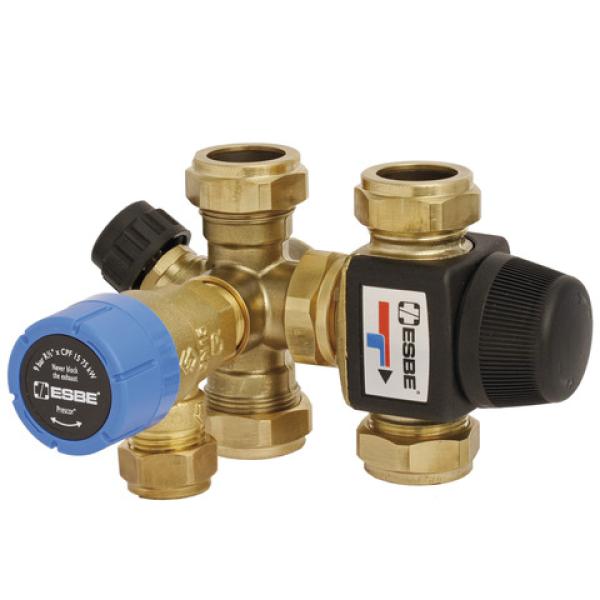 ESBE Ventilblock VMB423 DN15, 10bar Kvs 1.1, KLF15, mit SV 10bar - 31502600