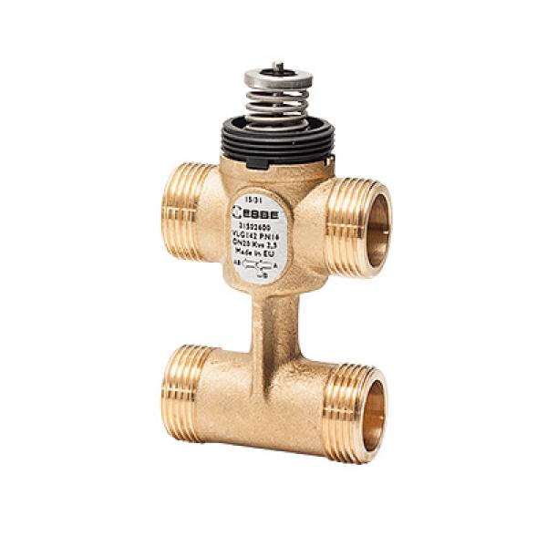 ESBE 3-Weg Kurzhubventil VLG142 m. Byp. DN15, Kvs0.4, G1/2" - 21502200